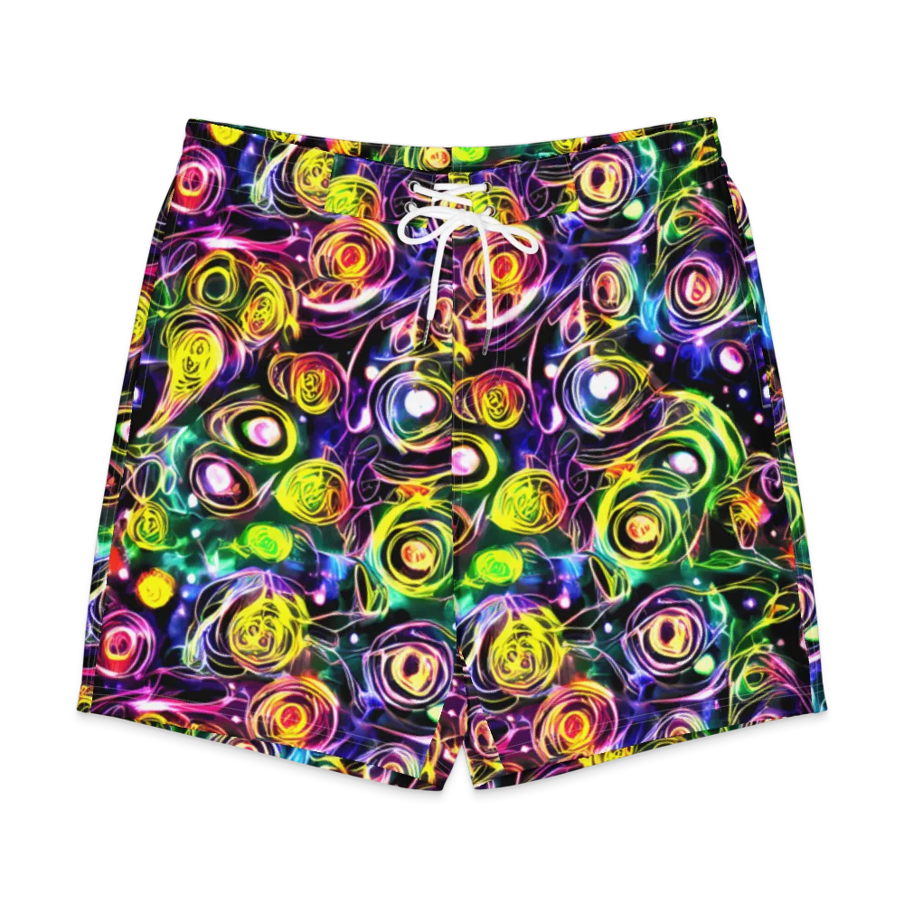 Electric Rosarium on Men's Board Shorts — Front
