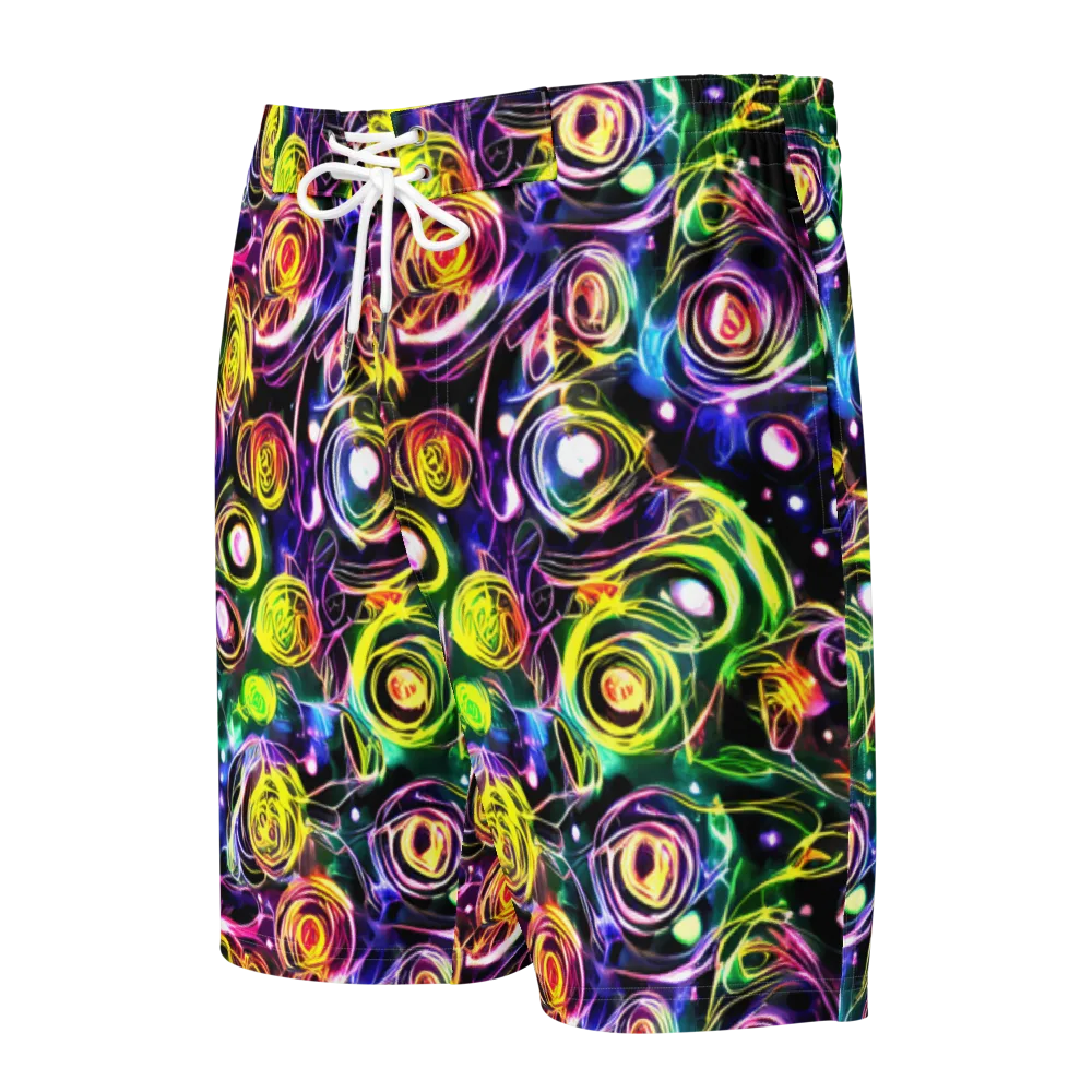Electric Rosarium on Men's Board Shorts — Front