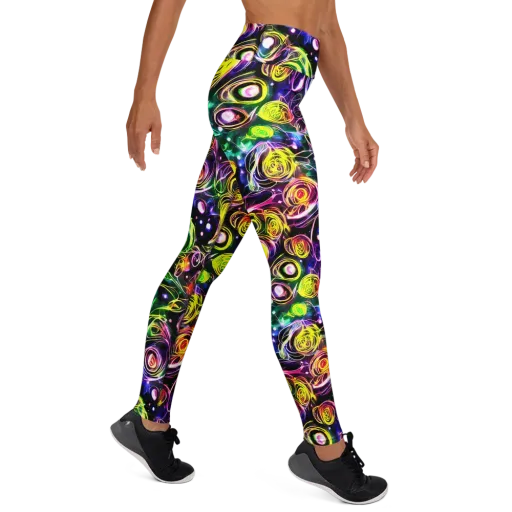 Electric Rosarium on a Yoga Leggings