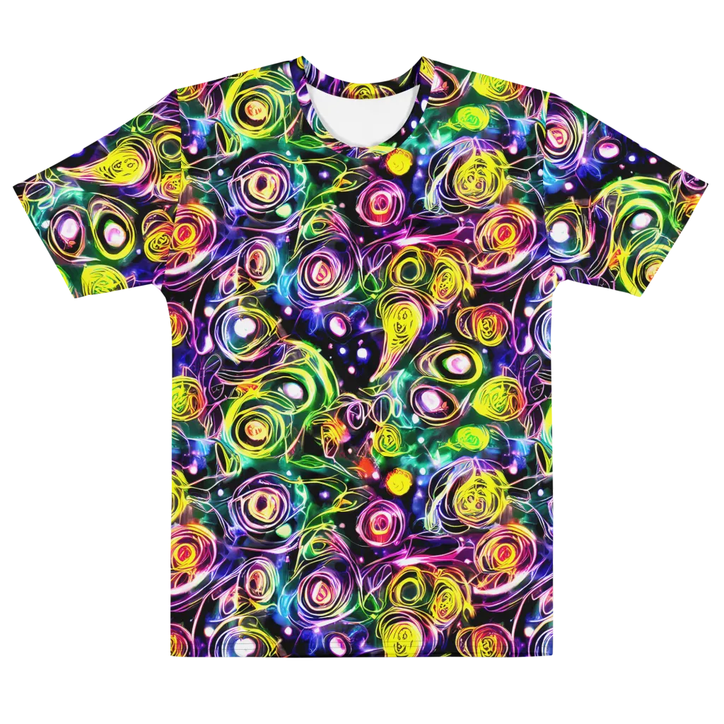 Electric Rosarium on Men's Cotton Crew Neck T-Shirt — Front