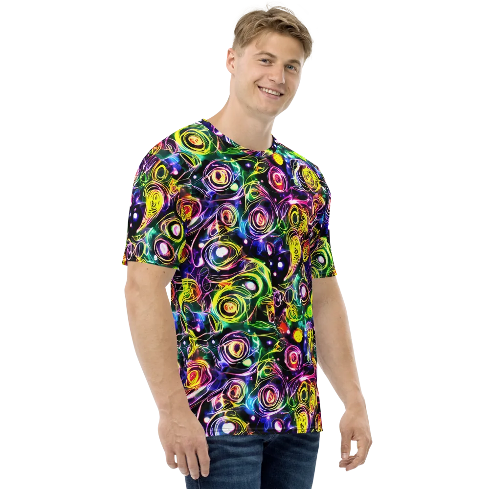 Electric Rosarium on Men's Crew Neck T-Shirt — Right