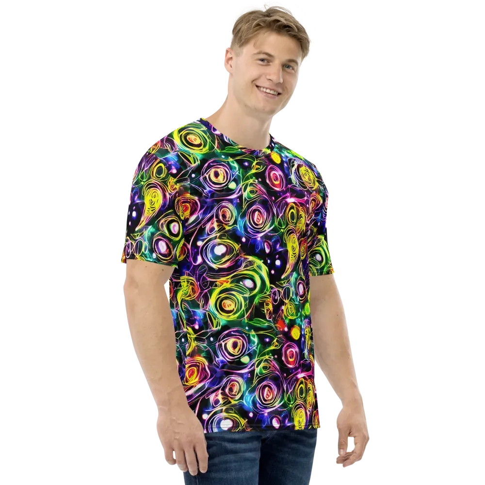 Electric Rosarium on Men's Crew Neck T-Shirt — Right