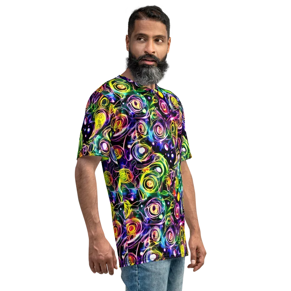Electric Rosarium on Men's Crew Neck T-Shirt — Right