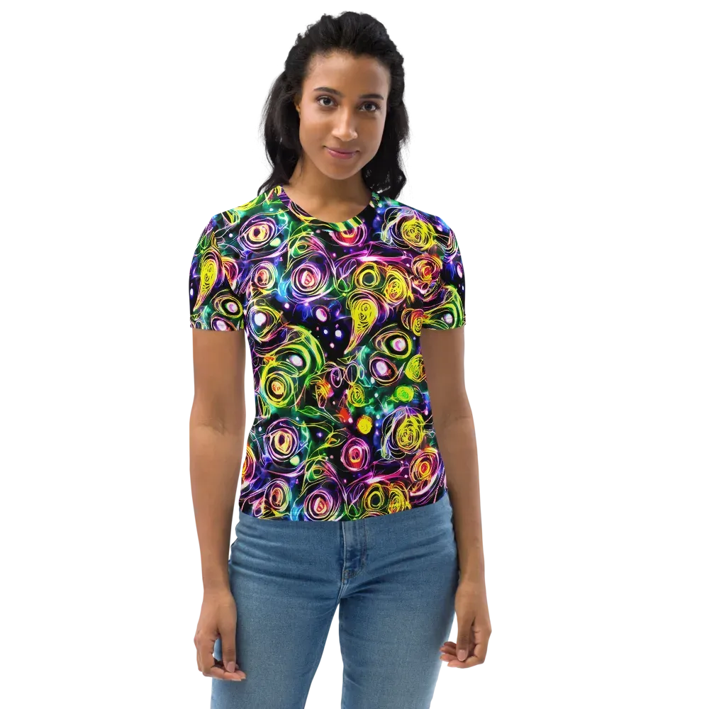 Electric Rosarium on Women's Crew Neck T-Shirt — Front