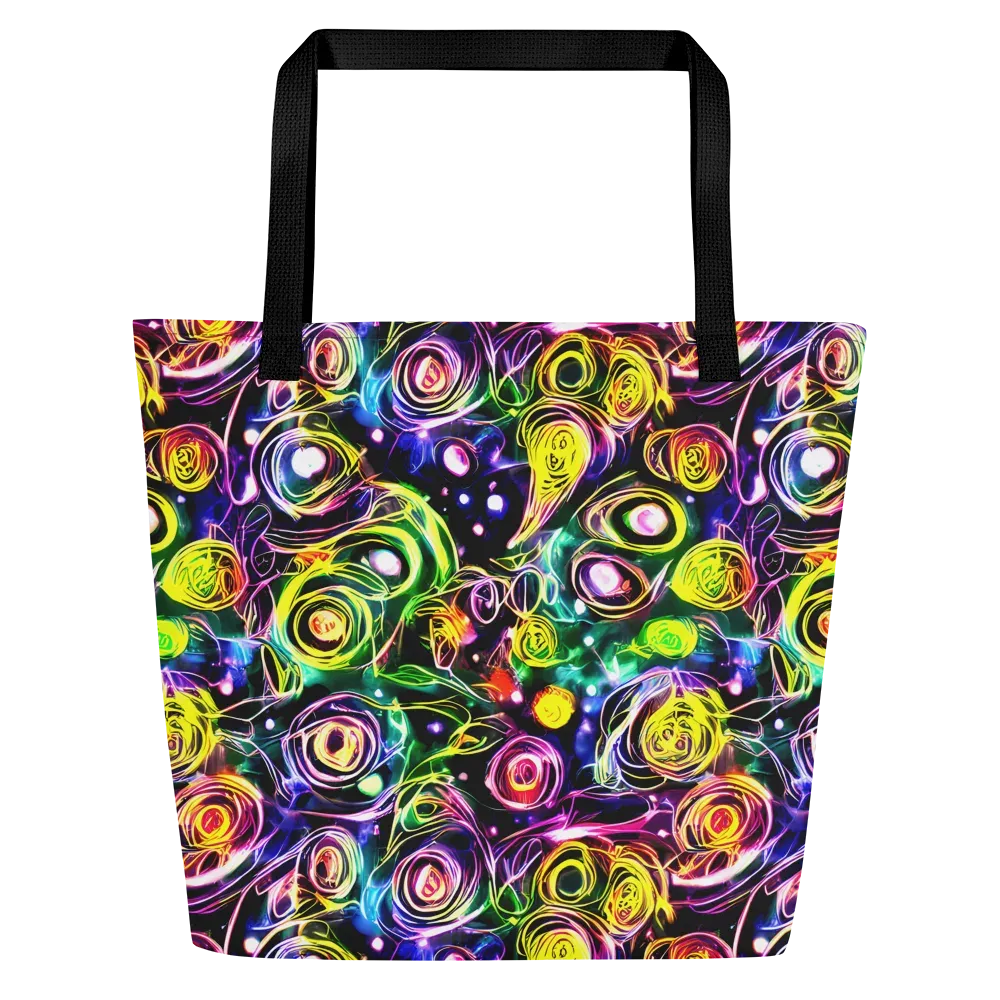 Electric Rosarium on Large Tote Bag W/ Pocket — Front