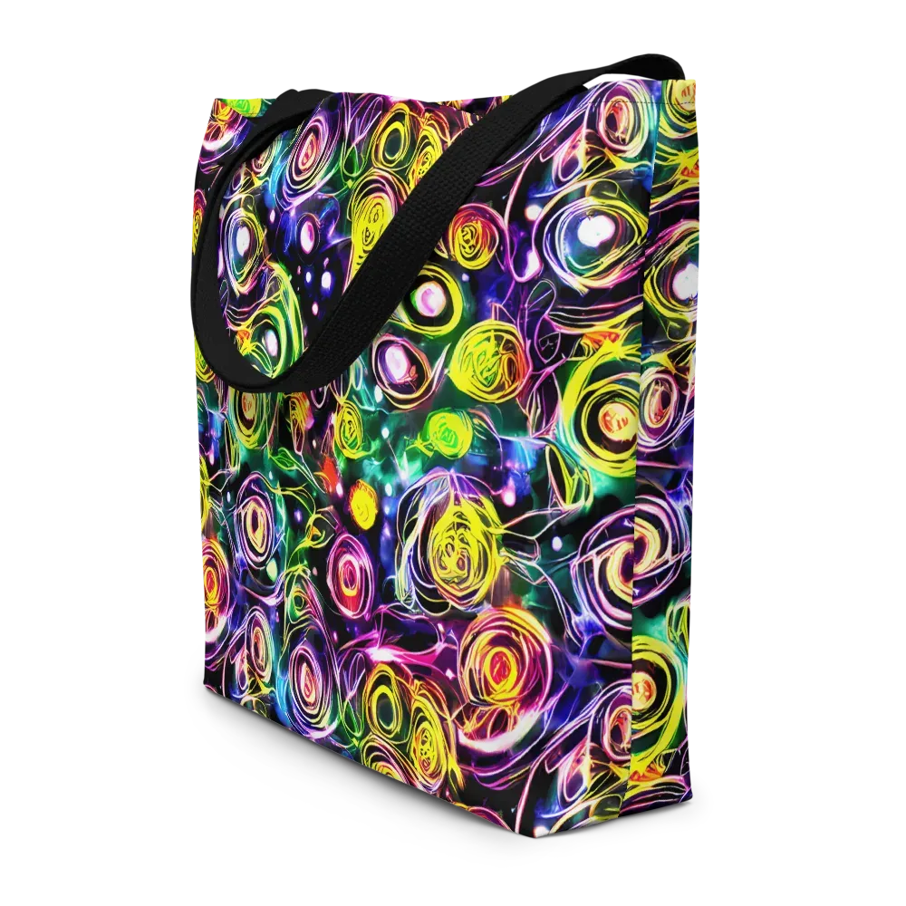 Electric Rosarium on Large Tote Bag W/ Pocket — Front