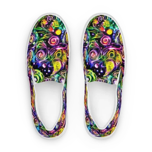 Electric Rosarium on a Women's Slip-On Canvas Shoes