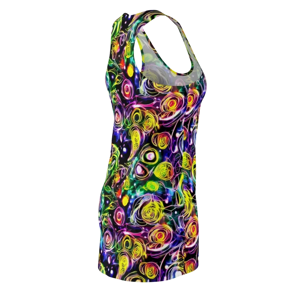 Electric Rosarium on Racerback Dress — Back Side