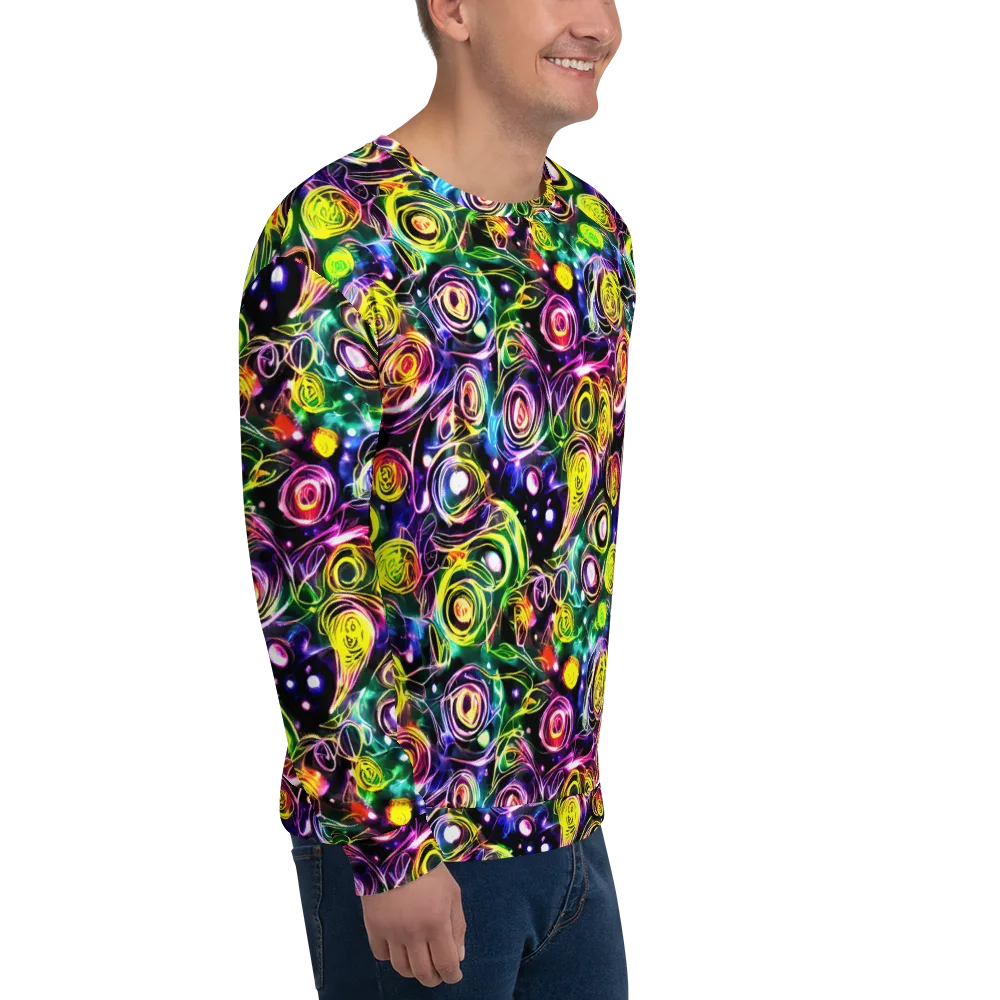 Electric Rosarium on Sweatshirt — Right Front