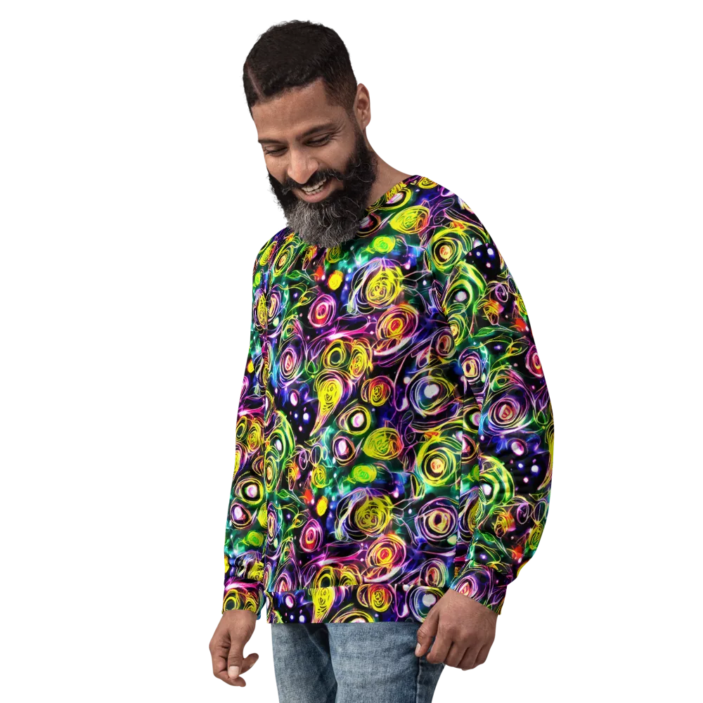 Electric Rosarium on Sweatshirt — Left Front