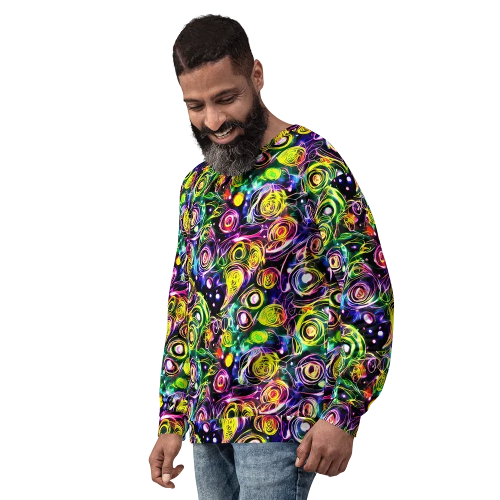 Electric Rosarium on Sweatshirt — Left Front