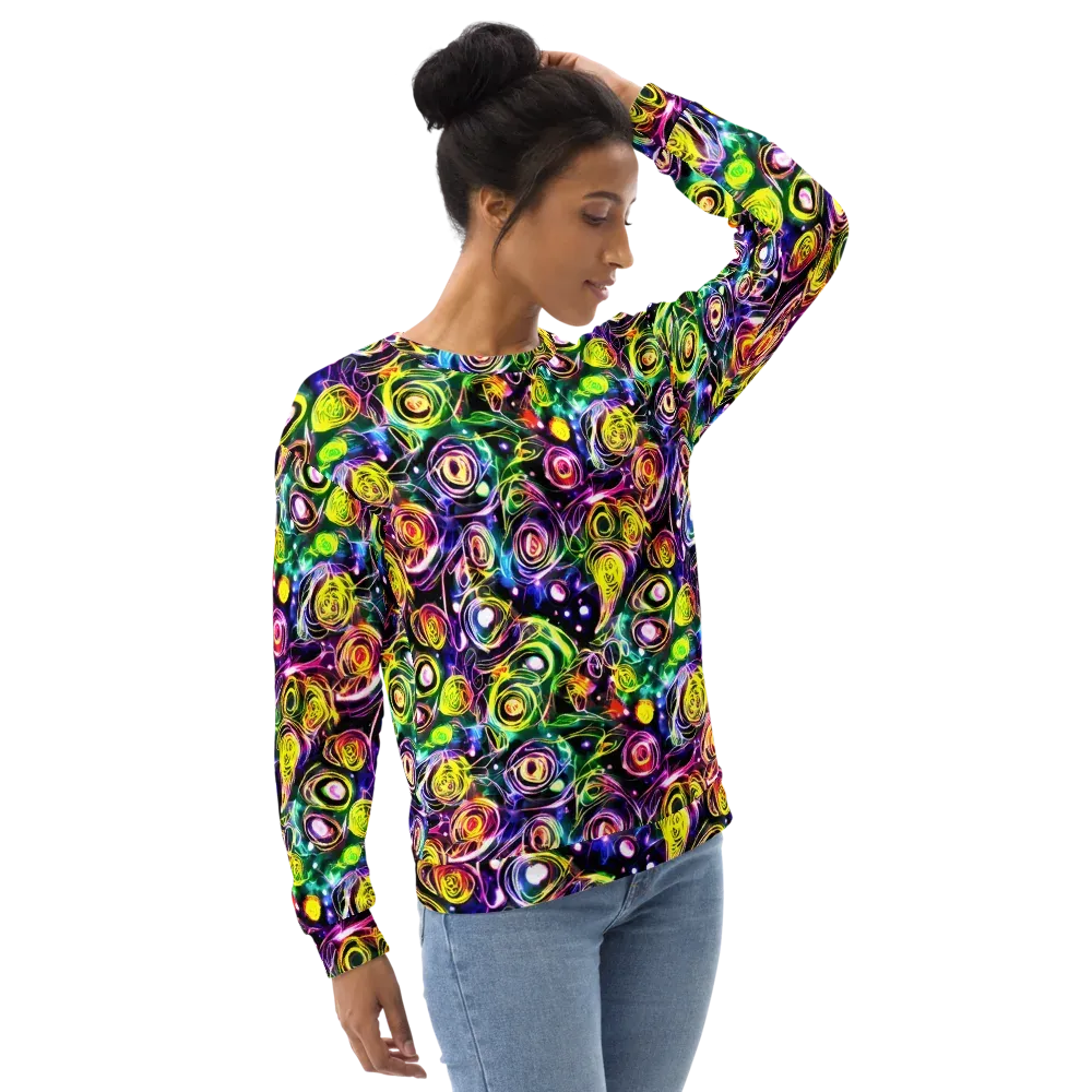 Electric Rosarium on Sweatshirt — Right Front