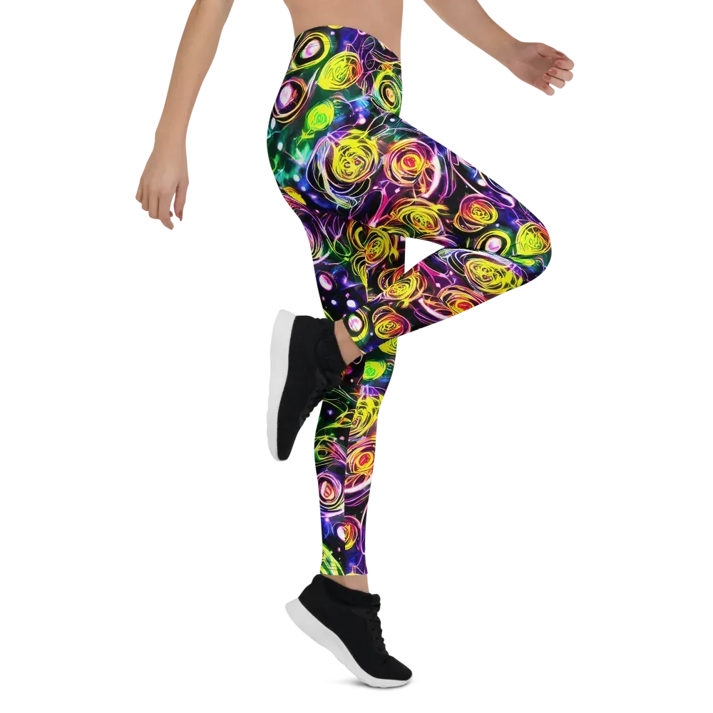 Electric Rosarium on Leggings — Right