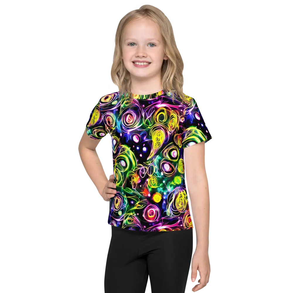 Electric Rosarium on Kids Crew Neck T-Shirt — Front