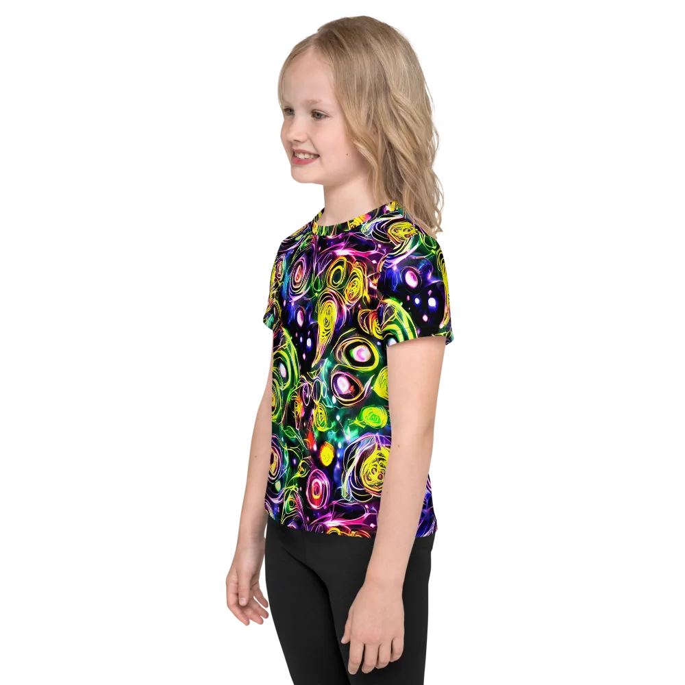 Electric Rosarium on Kids Crew Neck T-Shirt — Left