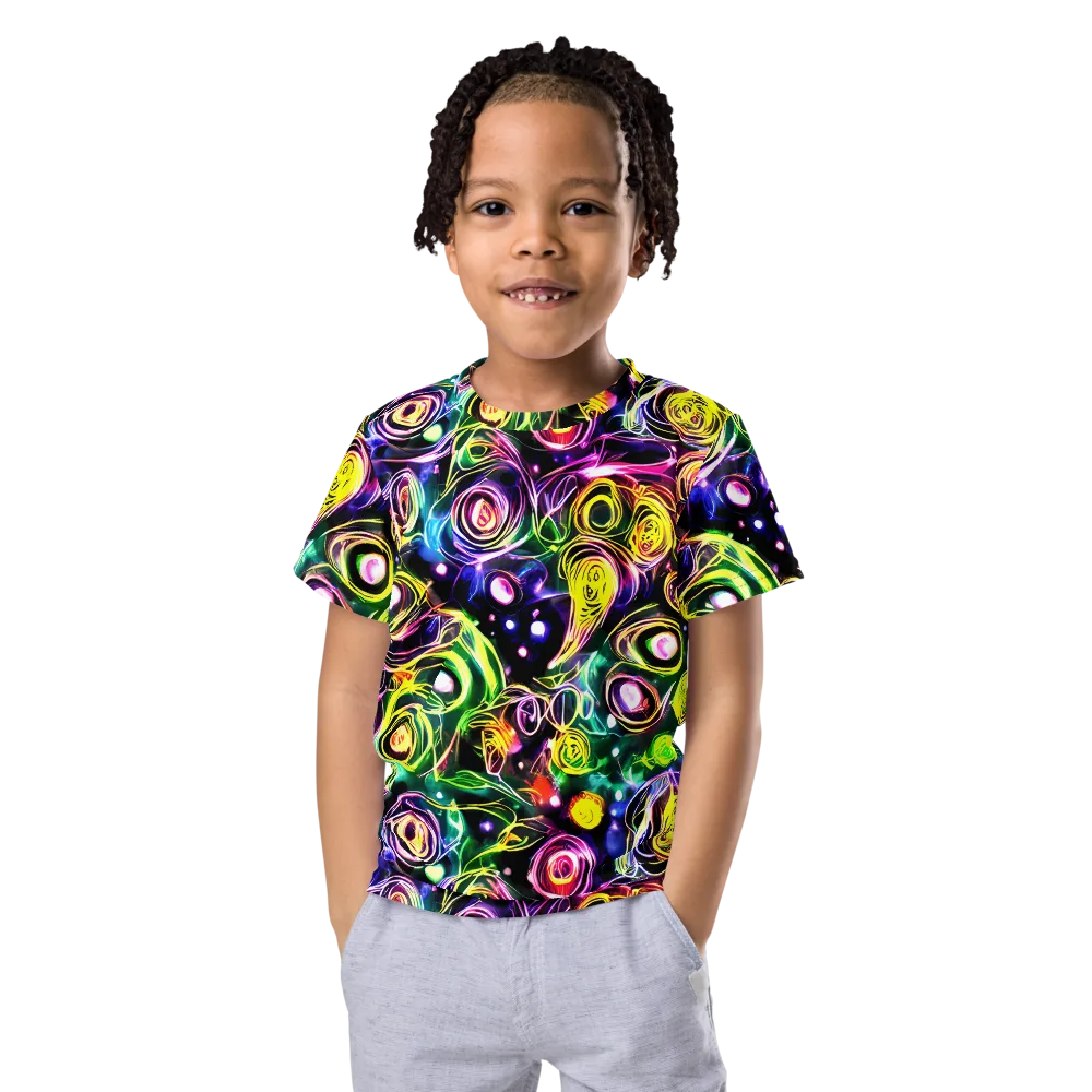Electric Rosarium on Kids Crew Neck T-Shirt — Front