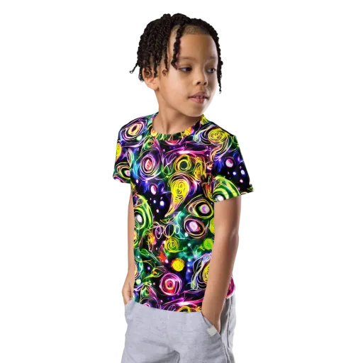 Electric Rosarium on a Kids Crew Neck T-Shirt