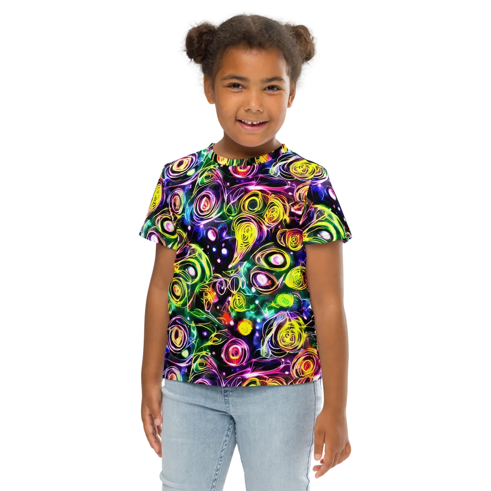 Electric Rosarium on Kids Crew Neck T-Shirt — Front