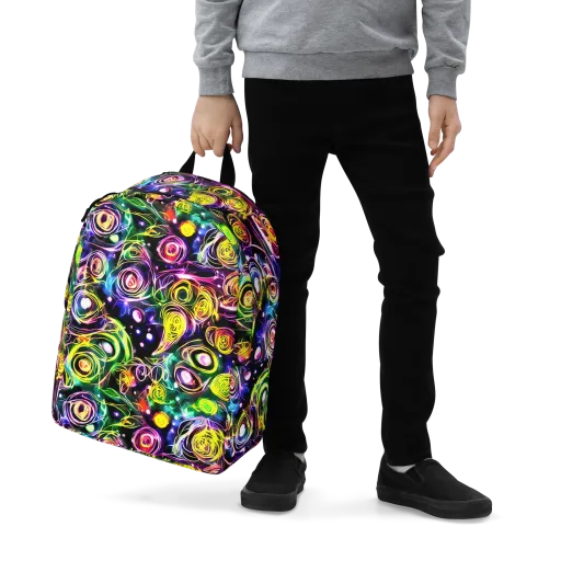 Electric Rosarium on a Minimalist Backpack