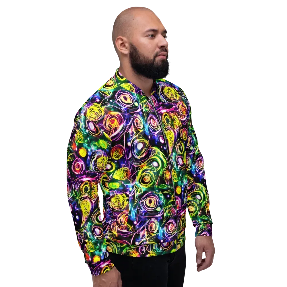 Electric Rosarium on Bomber Jacket — Right