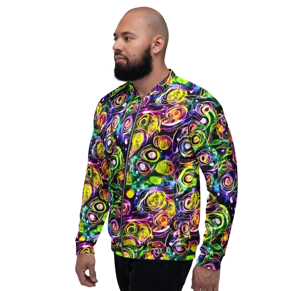Electric Rosarium on Bomber Jacket — Left