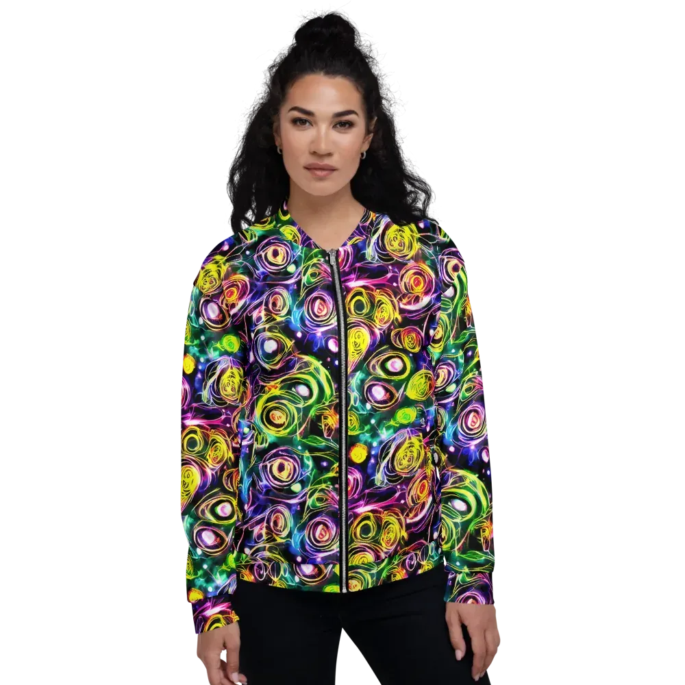Electric Rosarium on Bomber Jacket — Front