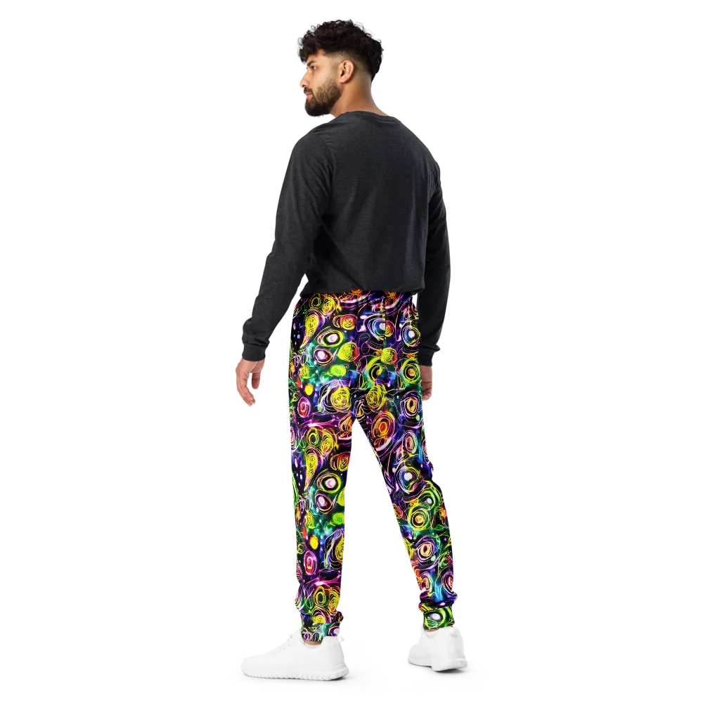Electric Rosarium on Men's Joggers — Back