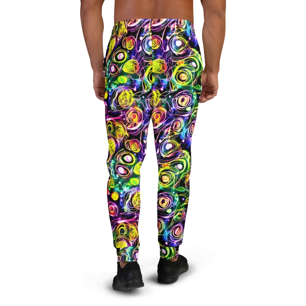 Electric Rosarium on Men's Joggers — Back