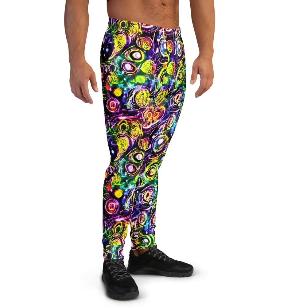 Electric Rosarium on Men's Joggers — Right