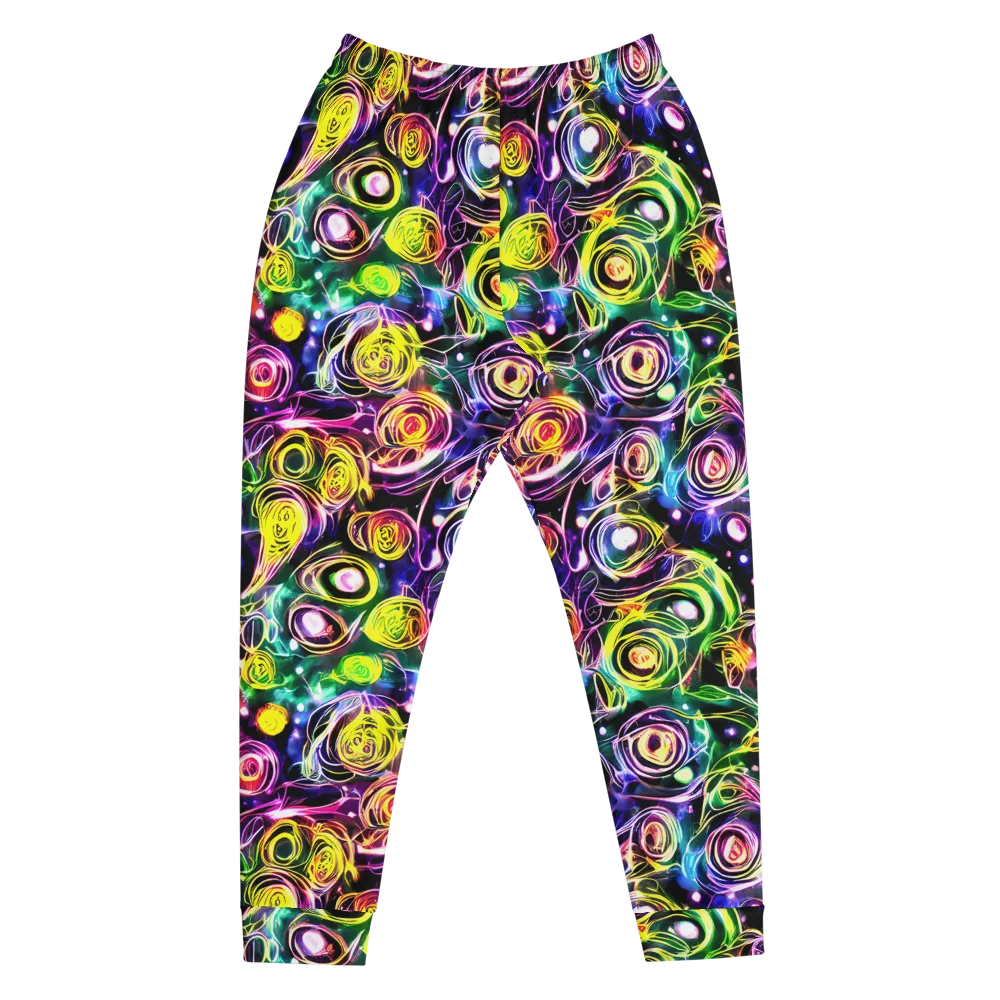 Electric Rosarium on Men's Joggers — Front