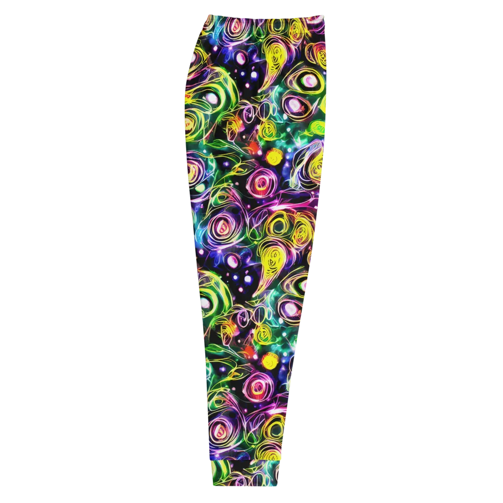 Electric Rosarium on Men's Joggers — Right