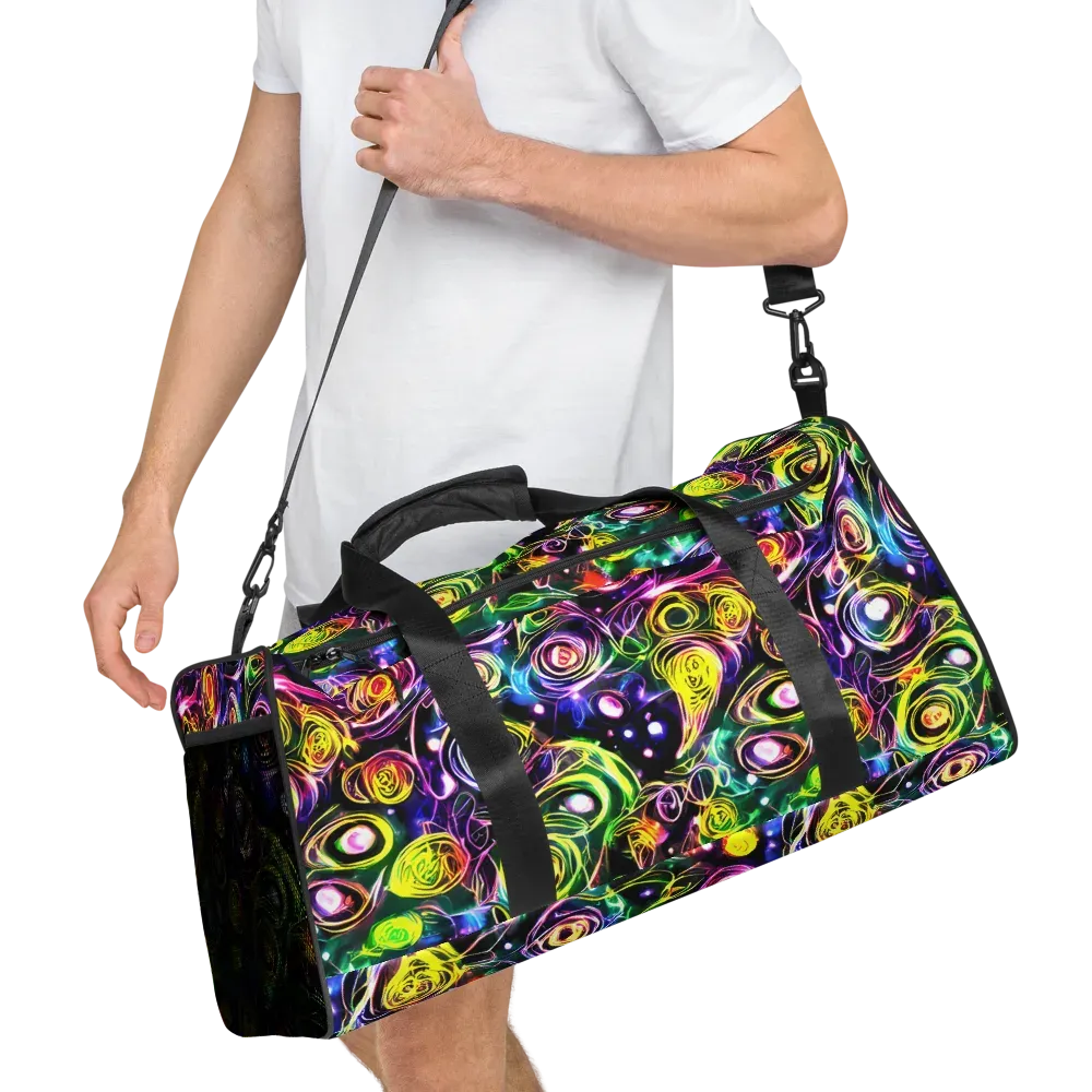 Electric Rosarium on Duffle Bag — Right Front