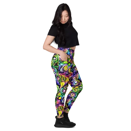 Electric Rosarium on a Leggings with Pockets