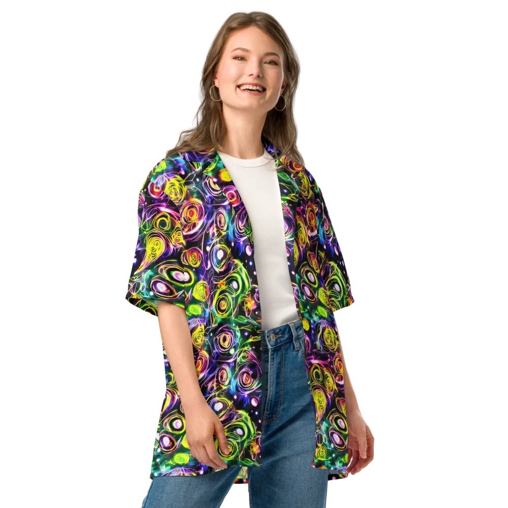 Electric Rosarium on Button Shirt — Front