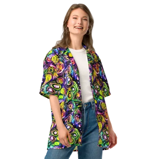 Electric Rosarium on a Button Shirt
