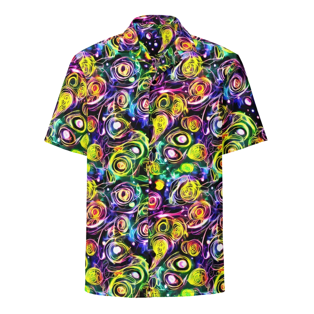 Electric Rosarium on Button Shirt — Front