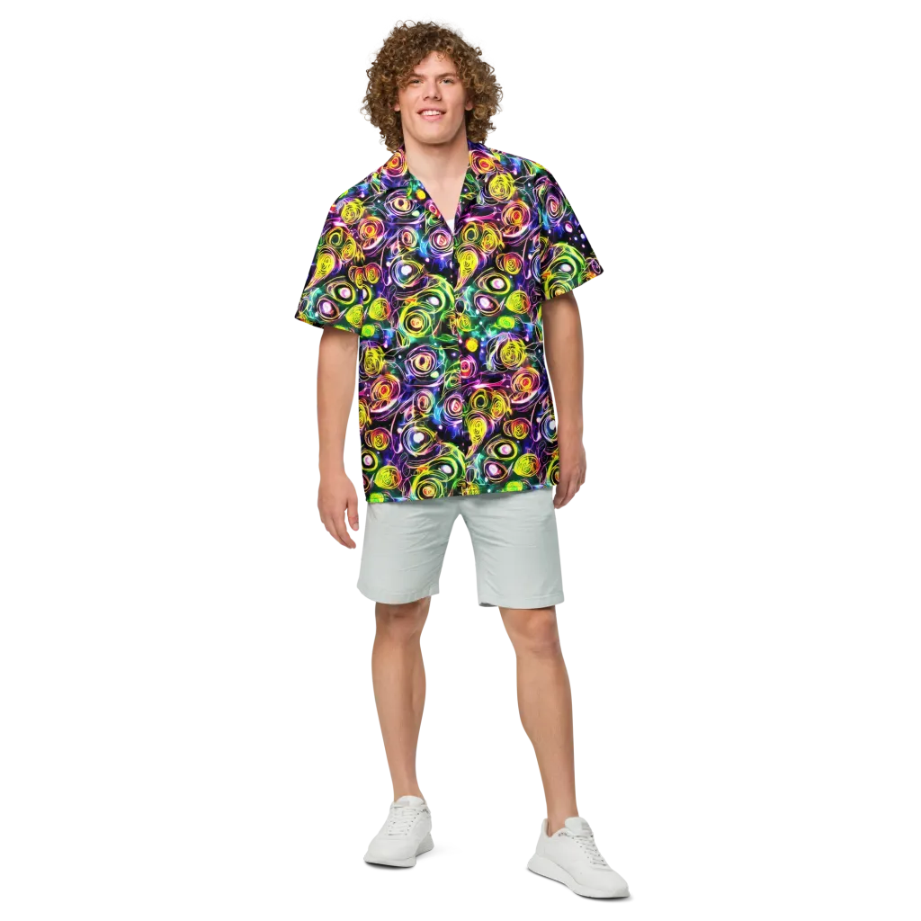 Electric Rosarium on Button Shirt — Front