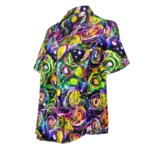 Electric Rosarium on a Women's Short Sleeve Pajama Top