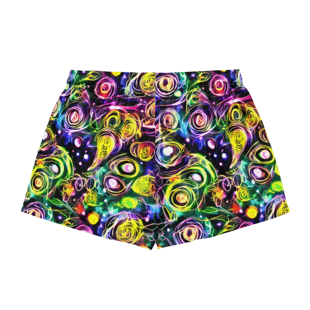 Electric Rosarium on Women's Pajama Shorts — Back