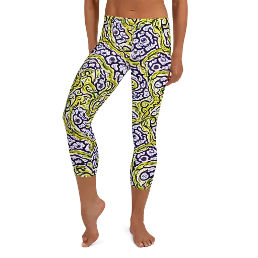 Citrine Ink on a Capri Leggings
