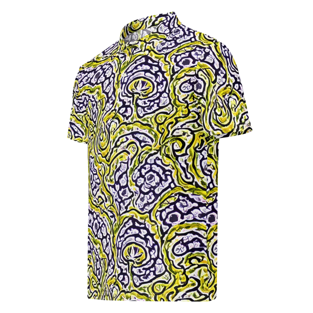 Citrine Ink on Men's Slim Fit Polo Shirt — Left Front