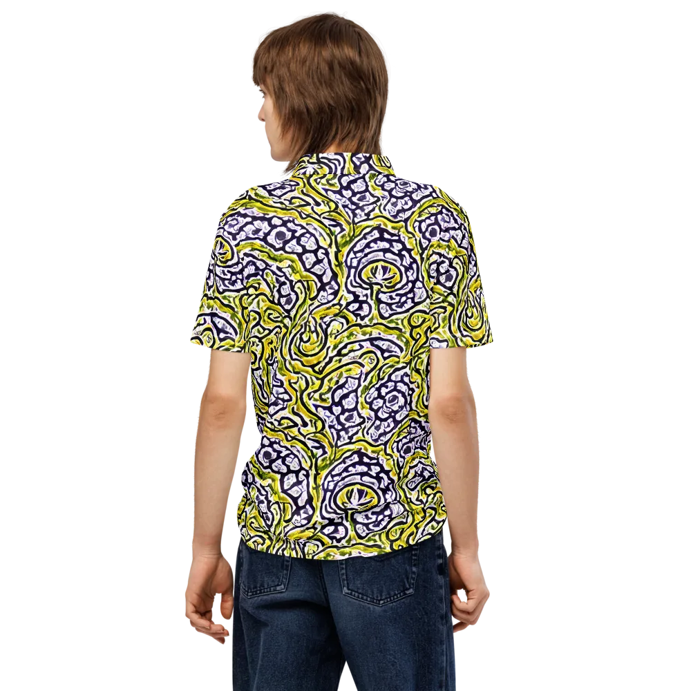 Citrine Ink on Men's Slim Fit Polo Shirt — Back