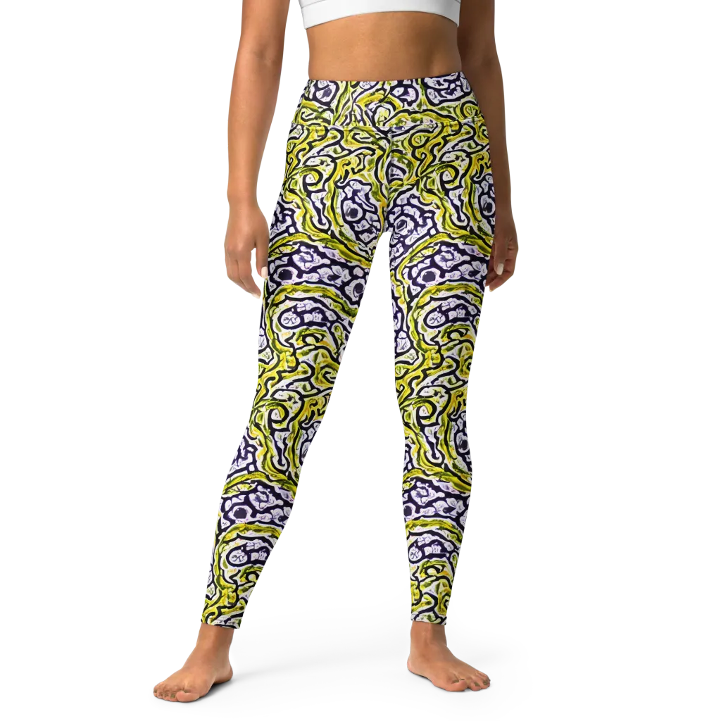 Citrine Ink on Yoga Leggings — Front
