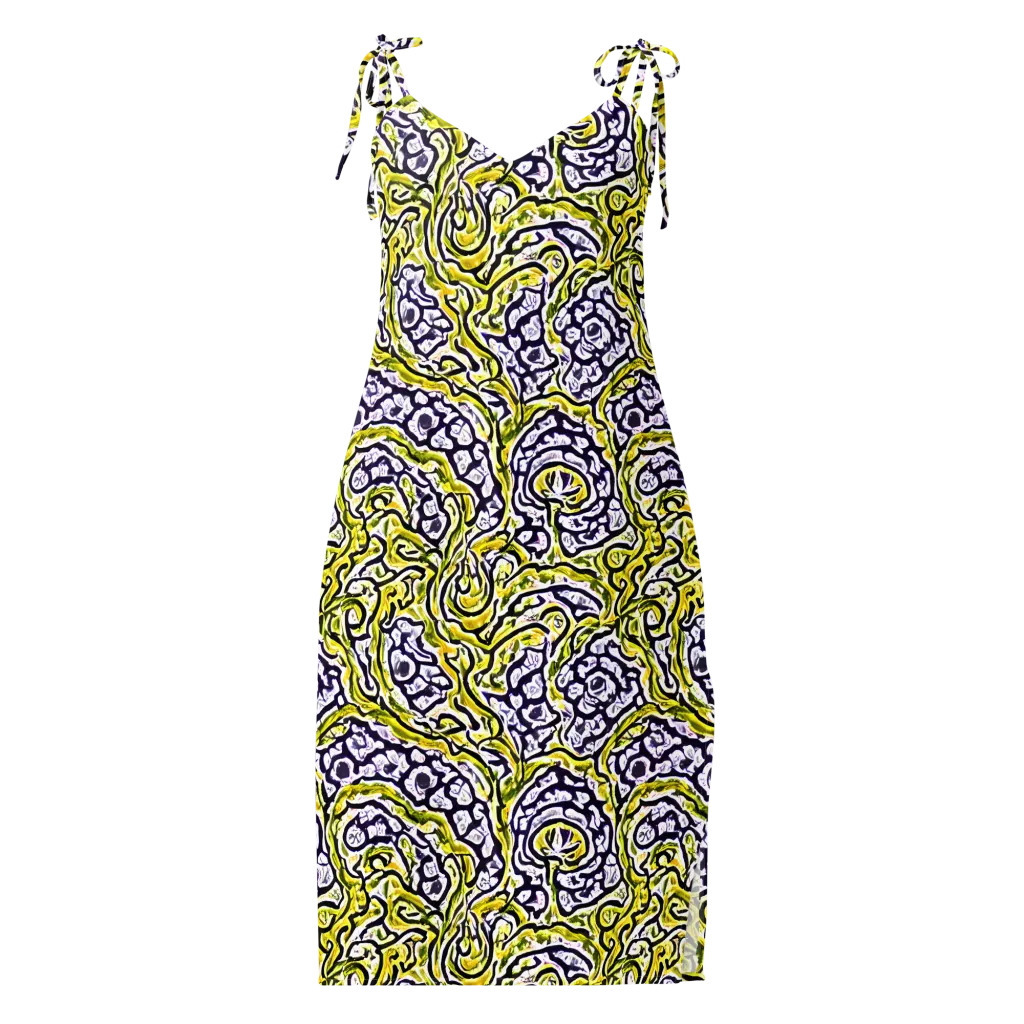 Citrine Ink on Slip Dress — Front
