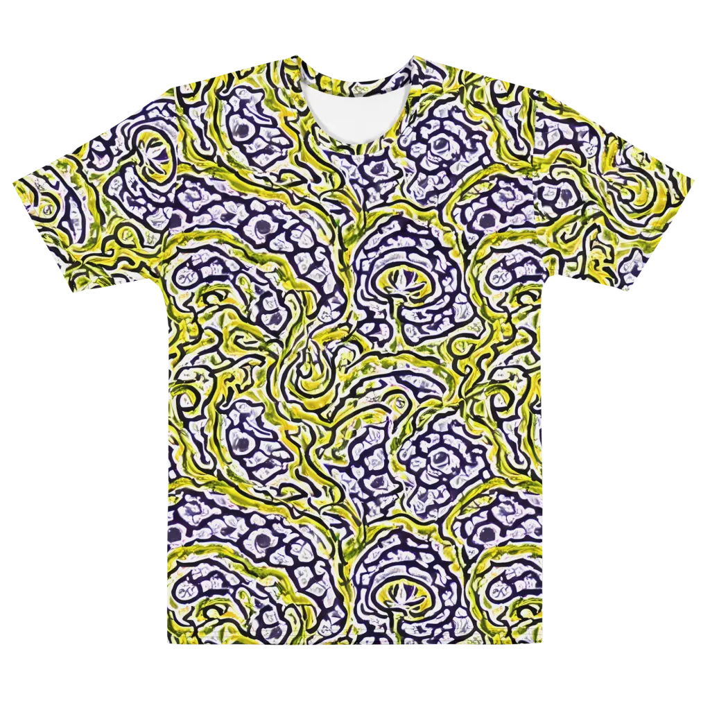 Citrine Ink on Men's Cotton Crew Neck T-Shirt — Front