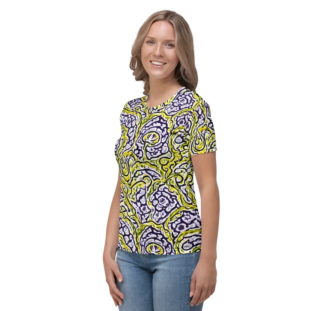 Citrine Ink on Women's Crew Neck T-Shirt — Left