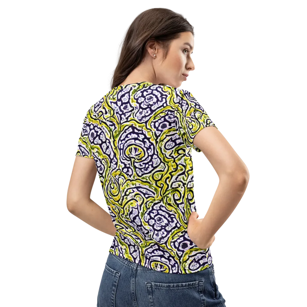 Citrine Ink on Women's Crew Neck T-Shirt — Back