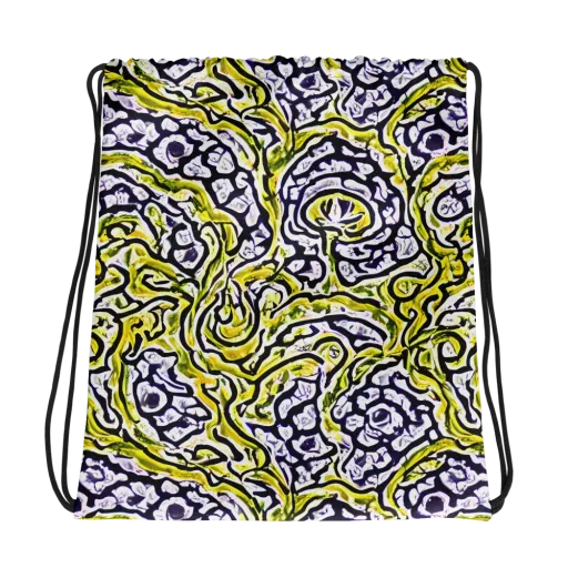 Citrine Ink on a Drawstring Bag