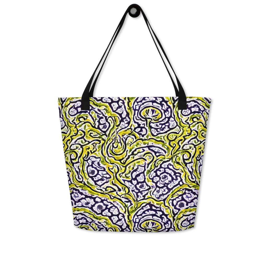 Citrine Ink on Large Tote Bag W/ Pocket — Front
