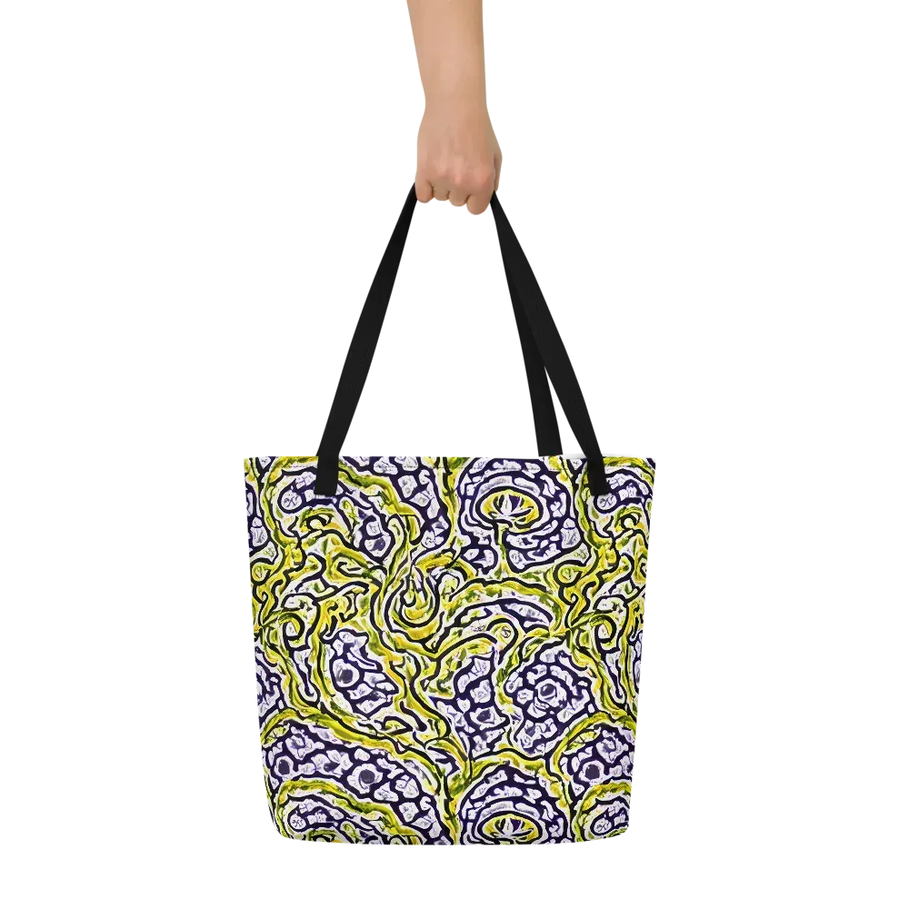 Citrine Ink on Large Tote Bag W/ Pocket — Front